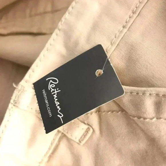 ❤️ NWT Reitmans Cream Skinny Fit Plus Trousers Size 13 - Picture 9 of 12